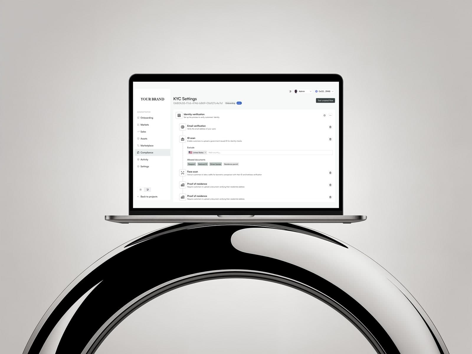 Evergon Labs interface